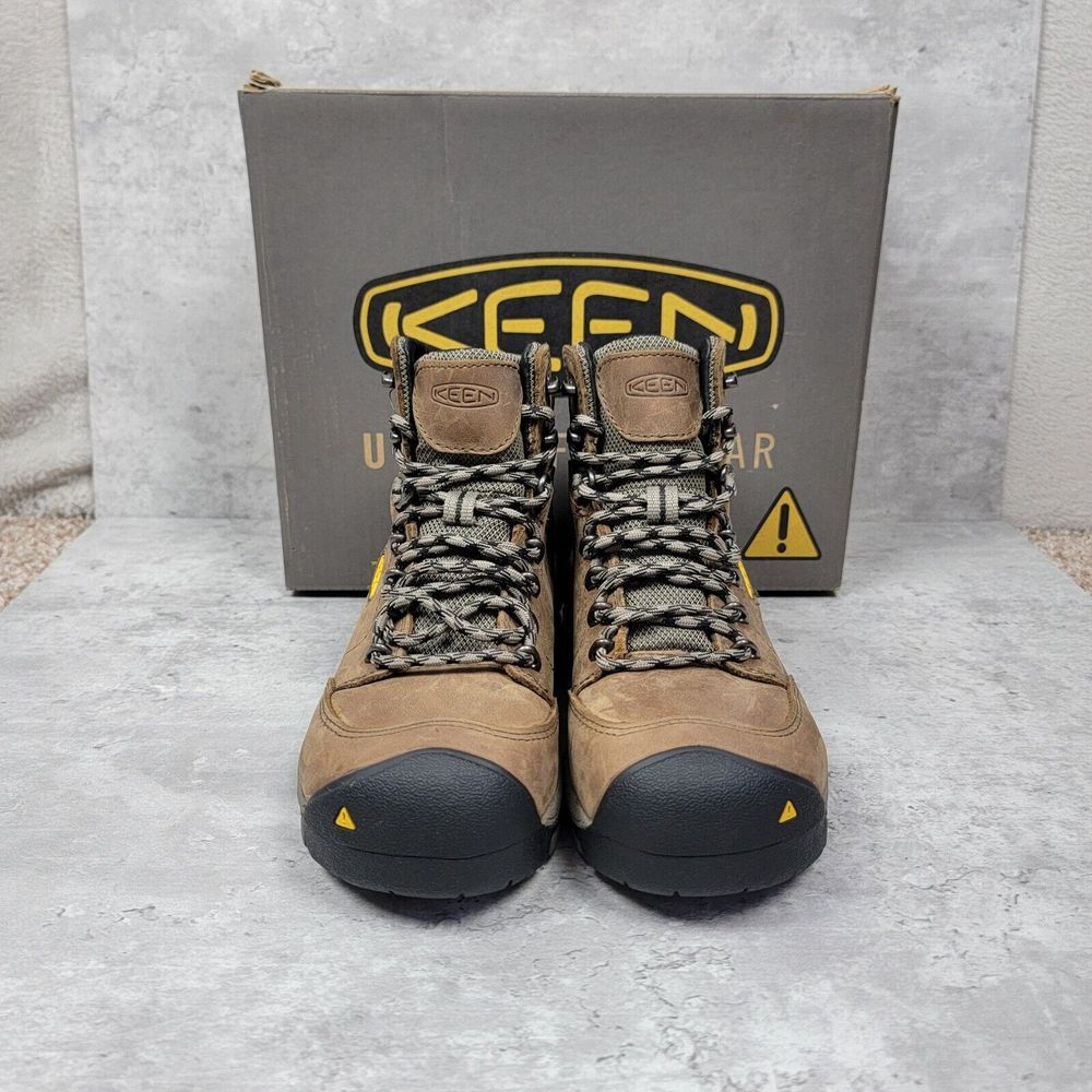 Keen Canby Work Boots Womens 5.5 M Brown Leather Waterproof Aluminum Toe New NWB - Picture 2 of 10